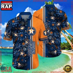 MLB Houston Astros Tropical Night Aloha Shirt