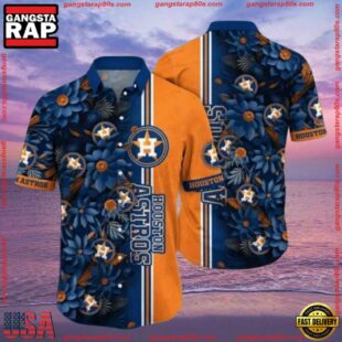 MLB Houston Astros Tropical Night Aloha Shirt