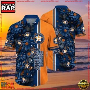 MLB Houston Astros Tropical Night Aloha Shirt