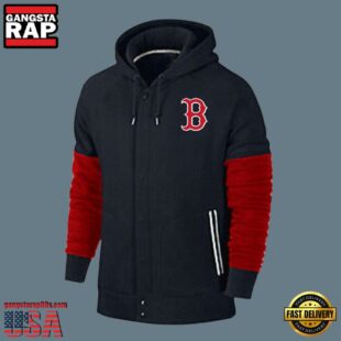 MLB Jersey Boston Red Sox Zip UP Hoodie Black