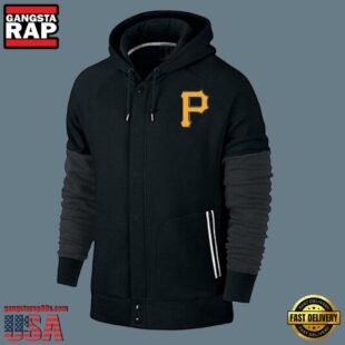 MLB Jersey Pittsburgh Pirates Zip UP Hoodie Black