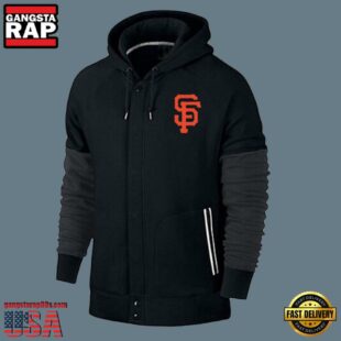 MLB Jersey San Francisco Giants Zip UP Hoodie Black