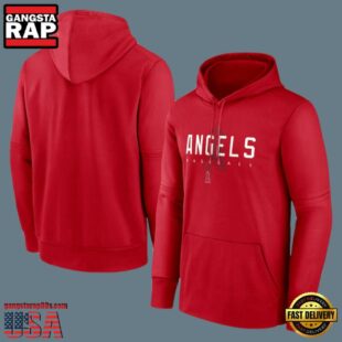 MLB Los Angeles Angels Pullover Hoodie Red