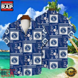 MLB Los Angeles Dodgers Blue Bandana Print Style Hot Trending Summer Hawaiian Shirt - Dodgers Tropical