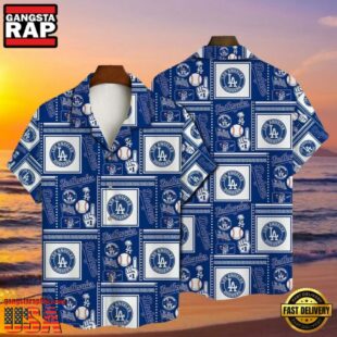 MLB Los Angeles Dodgers Blue Bandana Print Style Hot Trending Summer Hawaiian Shirt - Dodgers Tropical