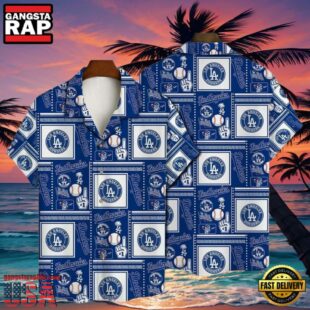 MLB Los Angeles Dodgers Blue Bandana Print Style Hot Trending Summer Hawaiian Shirt - Dodgers Tropical