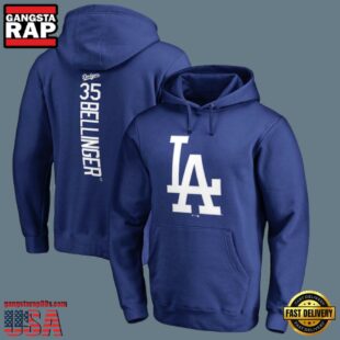 MLB Los Angeles Dodgers Cody Bellinger Pullover Hoodie Blue