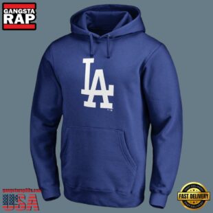 MLB Los Angeles Dodgers Hooded Baseball Sweatshirt Blue