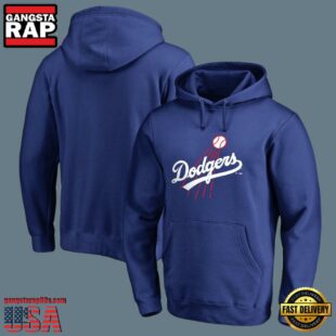 MLB Los Angeles Dodgers Pullover Baseball Hoodie Blue