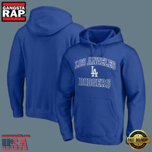 MLB Los Angeles Dodgers Pullover Jersey Hoodie Blue