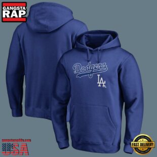 MLB Los Angeles Dodgers Pullover Merchandise Hoodie Blue