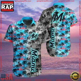 MLB Miami Marlins Aloha Hawaiian ShirtGroup