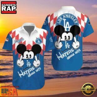 MLB Mickey Haters Gonna Hate LA Dodgers Style Hot Trending Summer Hawaiian Shirt