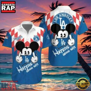 MLB Mickey Haters Gonna Hate LA Dodgers Style Hot Trending Summer Hawaiian Shirt