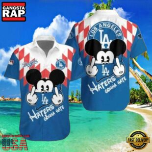 MLB Mickey Haters Gonna Hate LA Dodgers Style Hot Trending Summer Hawaiian Shirt