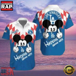 MLB Mickey Haters Gonna Hate LA Dodgers Style Hot Trending Summer Hawaiian Shirt