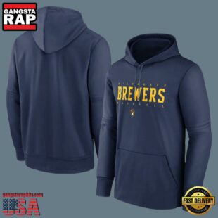 MLB Milwaukee Brewers Pullover Hoodie Blue