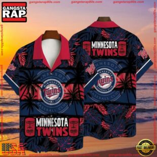 MLB Minnesota Twins Tiki Tropical Summer Hawaiian Shirt