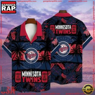 MLB Minnesota Twins Tiki Tropical Summer Hawaiian Shirt