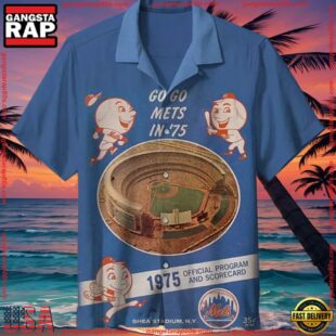 MLB New York Mets Retro Aloha Hawaiian ShirtGroup