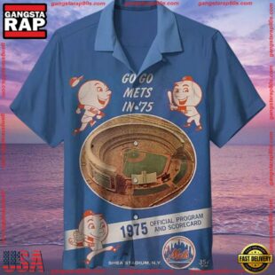 MLB New York Mets Retro Aloha Hawaiian ShirtGroup