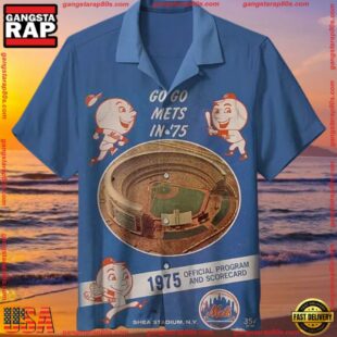 MLB New York Mets Retro Aloha Hawaiian ShirtGroup