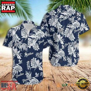 MLB New York Yankees Monstera Breeze Hawaiian Shirt