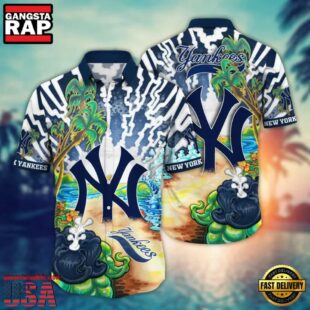 MLB New York Yankees Ocean Sunset Hawaiian Shirt