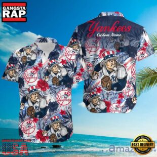 MLB New York Yankees Patriotic Pitch Hawaiian Shirt