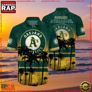 MLB Oakland Athletics Aloha Hawaiian Shirt, Style Hot Trending