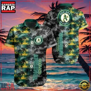 MLB Oakland Athletics Aloha Hawaiian ShirtGroup