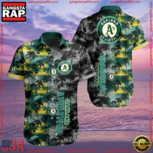 MLB Oakland Athletics Aloha Hawaiian ShirtGroup