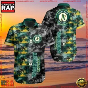 MLB Oakland Athletics Aloha Hawaiian ShirtGroup