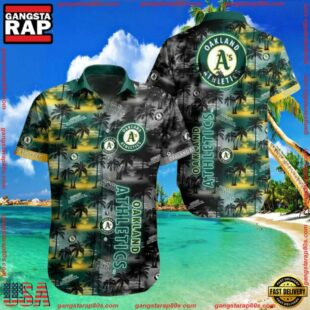 MLB Oakland Athletics Aloha Hawaiian ShirtGroup