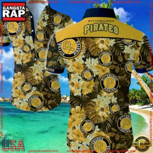 MLB Pittsburgh Pirates Aloha Hawaiian Shirt Summer Button UpGroup