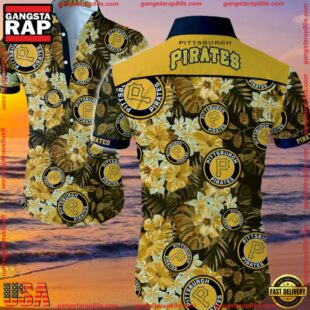 MLB Pittsburgh Pirates Aloha Hawaiian Shirt Summer Button UpGroup