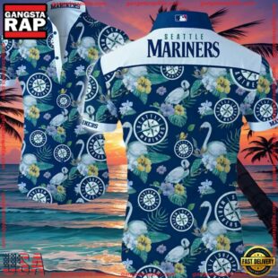 MLB Seattle Mariners Aloha Hawaiian Shirt Summer Button UpGroup