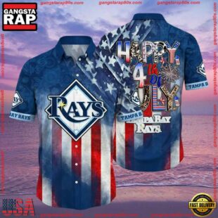 MLB Tampa Bay Rays New Design Aloha Hawaiian Shirt