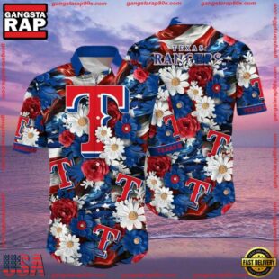 MLB Texas Rangers Summer Aloha Hawaiian Shirt