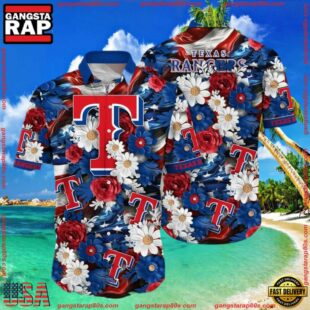 MLB Texas Rangers Summer Aloha Hawaiian Shirt