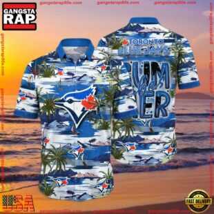 MLB Toronto Blue Jays Flower Aloha Hawaiian Shirt, Summer Football