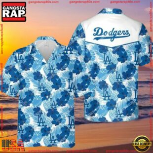 MLB Tropical Los Angeles Dodgers All Over Print Aloha Hawaiian ShirtGroup