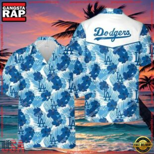 MLB Tropical Los Angeles Dodgers All Over Print Aloha Hawaiian ShirtGroup