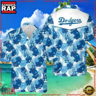 MLB Tropical Los Angeles Dodgers All Over Print Aloha Hawaiian ShirtGroup