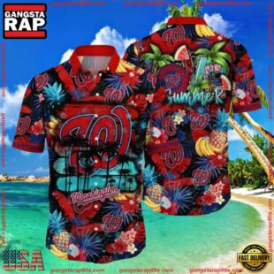 MLB Washington Nationals Love Summer Summer Hawaiian Shirt