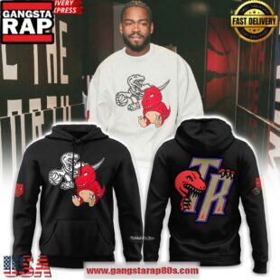 NBA Toronto Raptors Plush Doll Black All Over Print Hoodie