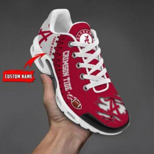 NCAA Alabama Crimson Tide Football Custom Air Max Plus Shoes