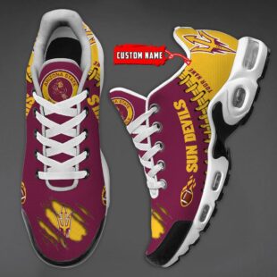 NCAA Arizona State Sun Devils Football Custom Air Max Plus Shoes