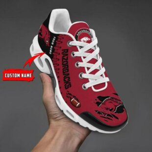 NCAA Arkansas Razorbacks Football Custom Air Max Plus Shoes