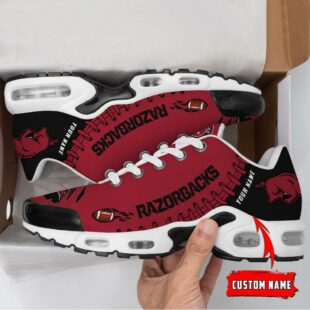 NCAA Arkansas Razorbacks Football Custom Air Max Plus Shoes